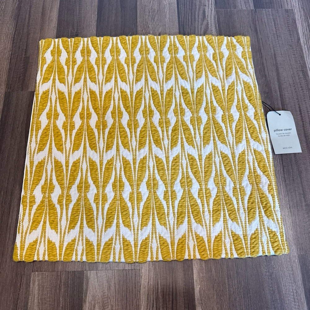 West Elm Mariposa Pillow Cover - Dark Horseradish - 20x20in